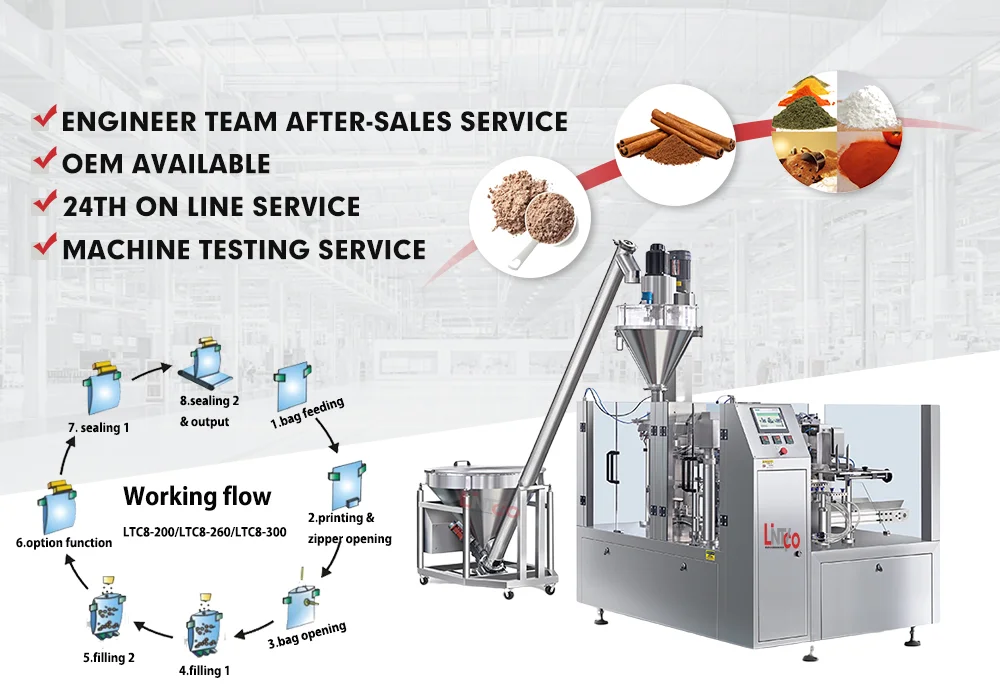 premade bag powder packing machine